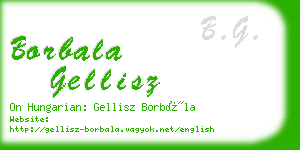 borbala gellisz business card